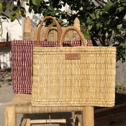 Large basket in Natural Rush